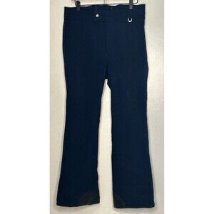 Vintage Ibex Snow Pants Schoeler Textile Mens 34R Blue Stretch Hong Kong Wool